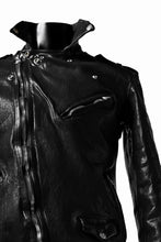 Load image into Gallery viewer, ISAMU KATAYAMA BACKLASH DOUBLE BREASTED JACKET / DOUBLE-SHOULDER OBJECT DYED (BLACK)