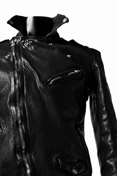 Load image into Gallery viewer, ISAMU KATAYAMA BACKLASH DOUBLE BREASTED JACKET / DOUBLE-SHOULDER OBJECT DYED (BLACK)