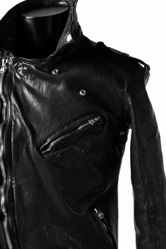 Load image into Gallery viewer, ISAMU KATAYAMA BACKLASH DOUBLE BREASTED JACKET / DOUBLE-SHOULDER OBJECT DYED (BLACK)