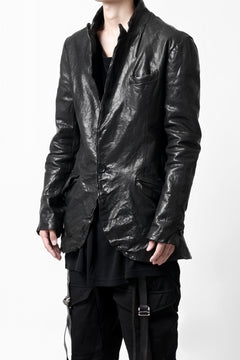 画像をギャラリービューアに読み込む, ISAMU KATAYAMA BACKLASH TAILORED JACKET / DOUBLE-SHOULDER OBJECT DYED (BLACK)