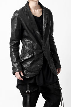 画像をギャラリービューアに読み込む, ISAMU KATAYAMA BACKLASH TAILORED JACKET / DOUBLE-SHOULDER OBJECT DYED (BLACK)