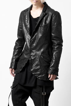 画像をギャラリービューアに読み込む, ISAMU KATAYAMA BACKLASH TAILORED JACKET / DOUBLE-SHOULDER OBJECT DYED (BLACK)