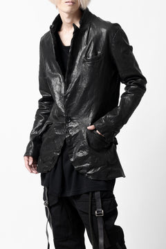 画像をギャラリービューアに読み込む, ISAMU KATAYAMA BACKLASH TAILORED JACKET / DOUBLE-SHOULDER OBJECT DYED (BLACK)