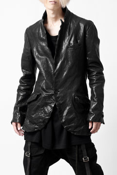 画像をギャラリービューアに読み込む, ISAMU KATAYAMA BACKLASH TAILORED JACKET / DOUBLE-SHOULDER OBJECT DYED (BLACK)
