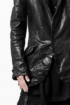 画像をギャラリービューアに読み込む, ISAMU KATAYAMA BACKLASH TAILORED JACKET / DOUBLE-SHOULDER OBJECT DYED (BLACK)
