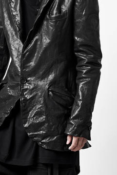 画像をギャラリービューアに読み込む, ISAMU KATAYAMA BACKLASH TAILORED JACKET / DOUBLE-SHOULDER OBJECT DYED (BLACK)