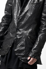 画像をギャラリービューアに読み込む, ISAMU KATAYAMA BACKLASH TAILORED JACKET / DOUBLE-SHOULDER OBJECT DYED (BLACK)
