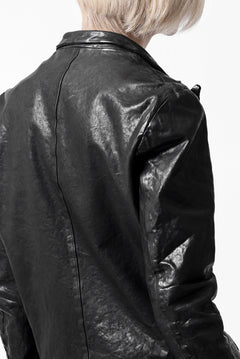 画像をギャラリービューアに読み込む, ISAMU KATAYAMA BACKLASH TAILORED JACKET / DOUBLE-SHOULDER OBJECT DYED (BLACK)