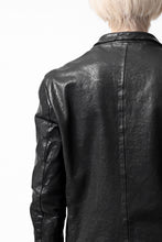 画像をギャラリービューアに読み込む, ISAMU KATAYAMA BACKLASH TAILORED JACKET / DOUBLE-SHOULDER OBJECT DYED (BLACK)