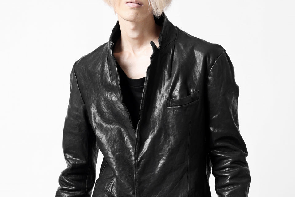画像をギャラリービューアに読み込む, ISAMU KATAYAMA BACKLASH TAILORED JACKET / DOUBLE-SHOULDER OBJECT DYED (BLACK)
