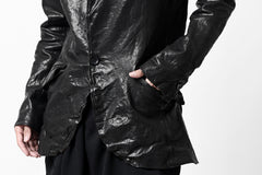画像をギャラリービューアに読み込む, ISAMU KATAYAMA BACKLASH TAILORED JACKET / DOUBLE-SHOULDER OBJECT DYED (BLACK)