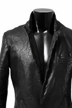 画像をギャラリービューアに読み込む, ISAMU KATAYAMA BACKLASH TAILORED JACKET / DOUBLE-SHOULDER OBJECT DYED (BLACK)