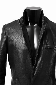 画像をギャラリービューアに読み込む, ISAMU KATAYAMA BACKLASH TAILORED JACKET / DOUBLE-SHOULDER OBJECT DYED (BLACK)