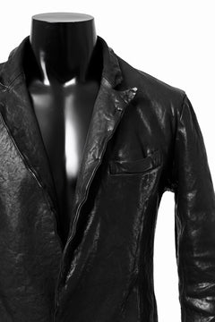 画像をギャラリービューアに読み込む, ISAMU KATAYAMA BACKLASH TAILORED JACKET / DOUBLE-SHOULDER OBJECT DYED (BLACK)