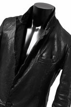 画像をギャラリービューアに読み込む, ISAMU KATAYAMA BACKLASH TAILORED JACKET / DOUBLE-SHOULDER OBJECT DYED (BLACK)