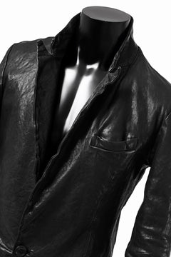 画像をギャラリービューアに読み込む, ISAMU KATAYAMA BACKLASH TAILORED JACKET / DOUBLE-SHOULDER OBJECT DYED (BLACK)