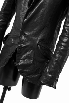 画像をギャラリービューアに読み込む, ISAMU KATAYAMA BACKLASH TAILORED JACKET / DOUBLE-SHOULDER OBJECT DYED (BLACK)