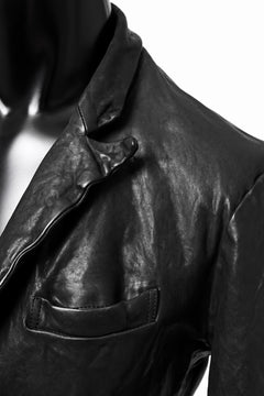 画像をギャラリービューアに読み込む, ISAMU KATAYAMA BACKLASH TAILORED JACKET / DOUBLE-SHOULDER OBJECT DYED (BLACK)