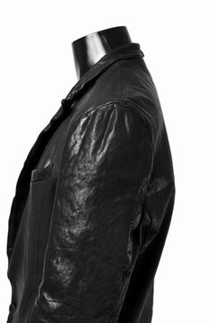 画像をギャラリービューアに読み込む, ISAMU KATAYAMA BACKLASH TAILORED JACKET / DOUBLE-SHOULDER OBJECT DYED (BLACK)