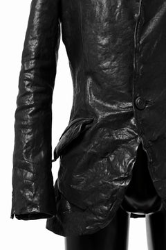 画像をギャラリービューアに読み込む, ISAMU KATAYAMA BACKLASH TAILORED JACKET / DOUBLE-SHOULDER OBJECT DYED (BLACK)