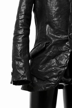 画像をギャラリービューアに読み込む, ISAMU KATAYAMA BACKLASH TAILORED JACKET / DOUBLE-SHOULDER OBJECT DYED (BLACK)