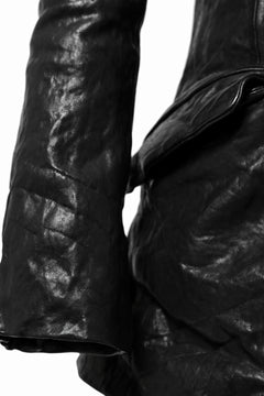 画像をギャラリービューアに読み込む, ISAMU KATAYAMA BACKLASH TAILORED JACKET / DOUBLE-SHOULDER OBJECT DYED (BLACK)