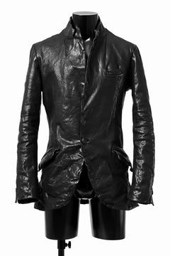 画像をギャラリービューアに読み込む, ISAMU KATAYAMA BACKLASH TAILORED JACKET / DOUBLE-SHOULDER OBJECT DYED (BLACK)