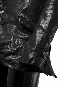画像をギャラリービューアに読み込む, ISAMU KATAYAMA BACKLASH TAILORED JACKET / DOUBLE-SHOULDER OBJECT DYED (BLACK)
