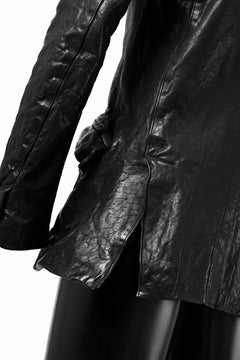 画像をギャラリービューアに読み込む, ISAMU KATAYAMA BACKLASH TAILORED JACKET / DOUBLE-SHOULDER OBJECT DYED (BLACK)