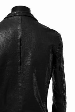 画像をギャラリービューアに読み込む, ISAMU KATAYAMA BACKLASH TAILORED JACKET / DOUBLE-SHOULDER OBJECT DYED (BLACK)