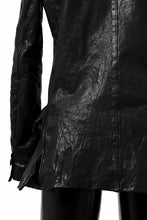 画像をギャラリービューアに読み込む, ISAMU KATAYAMA BACKLASH TAILORED JACKET / DOUBLE-SHOULDER OBJECT DYED (BLACK)
