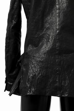 画像をギャラリービューアに読み込む, ISAMU KATAYAMA BACKLASH TAILORED JACKET / DOUBLE-SHOULDER OBJECT DYED (BLACK)