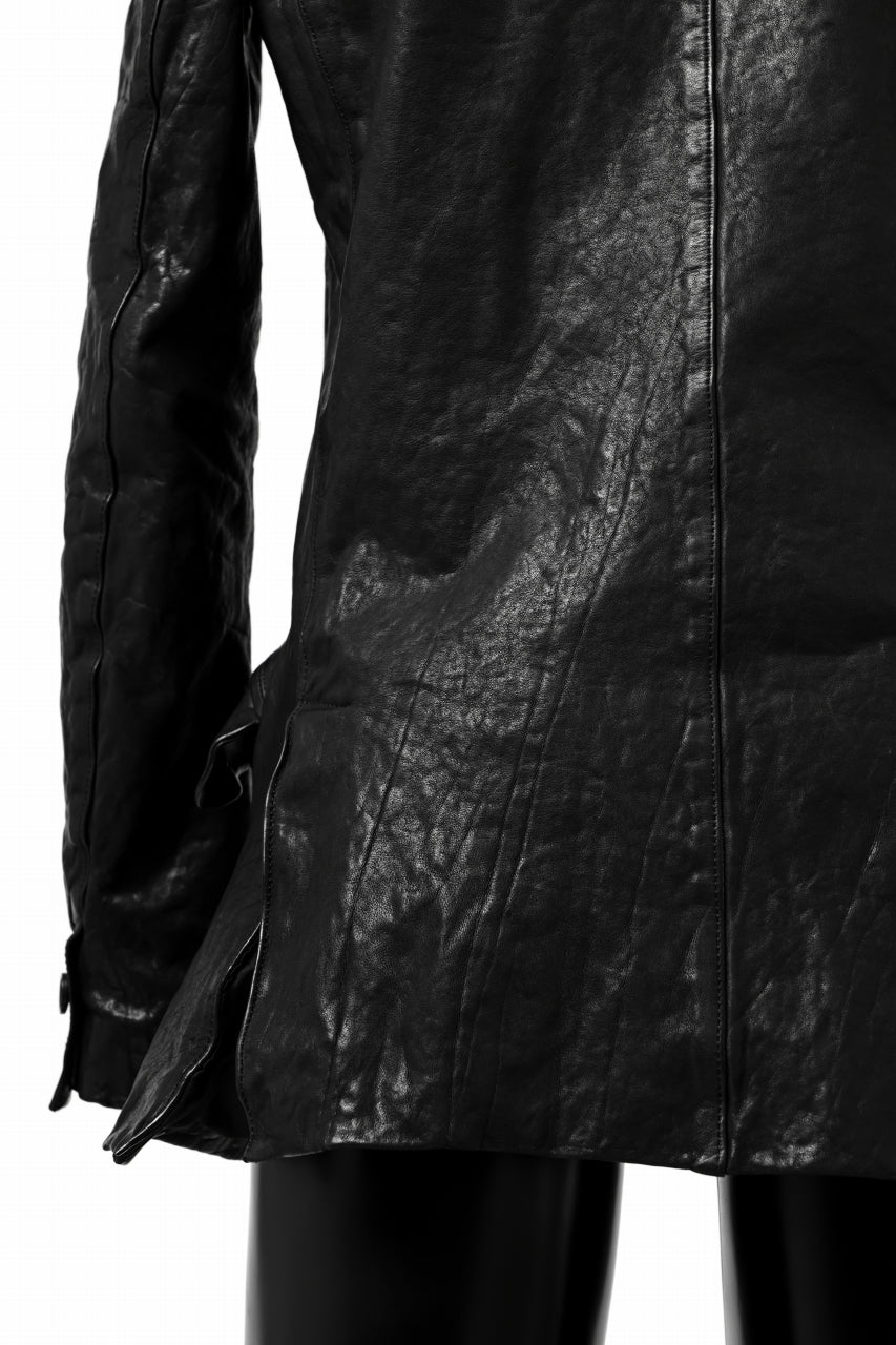 画像をギャラリービューアに読み込む, ISAMU KATAYAMA BACKLASH TAILORED JACKET / DOUBLE-SHOULDER OBJECT DYED (BLACK)