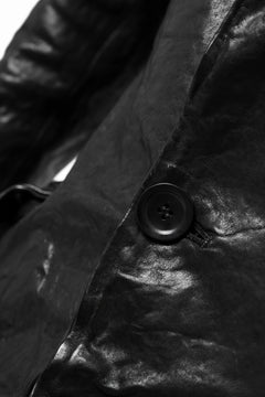 画像をギャラリービューアに読み込む, ISAMU KATAYAMA BACKLASH TAILORED JACKET / DOUBLE-SHOULDER OBJECT DYED (BLACK)