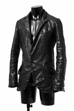 画像をギャラリービューアに読み込む, ISAMU KATAYAMA BACKLASH TAILORED JACKET / DOUBLE-SHOULDER OBJECT DYED (BLACK)