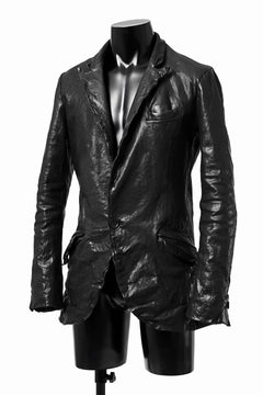 画像をギャラリービューアに読み込む, ISAMU KATAYAMA BACKLASH TAILORED JACKET / DOUBLE-SHOULDER OBJECT DYED (BLACK)