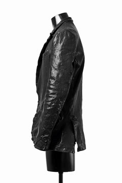 画像をギャラリービューアに読み込む, ISAMU KATAYAMA BACKLASH TAILORED JACKET / DOUBLE-SHOULDER OBJECT DYED (BLACK)