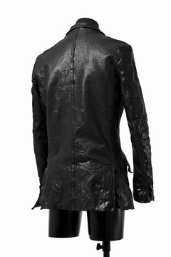画像をギャラリービューアに読み込む, ISAMU KATAYAMA BACKLASH TAILORED JACKET / DOUBLE-SHOULDER OBJECT DYED (BLACK)