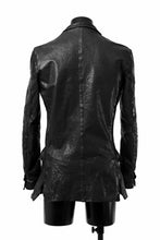 画像をギャラリービューアに読み込む, ISAMU KATAYAMA BACKLASH TAILORED JACKET / DOUBLE-SHOULDER OBJECT DYED (BLACK)