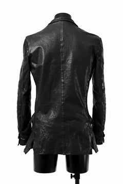 画像をギャラリービューアに読み込む, ISAMU KATAYAMA BACKLASH TAILORED JACKET / DOUBLE-SHOULDER OBJECT DYED (BLACK)