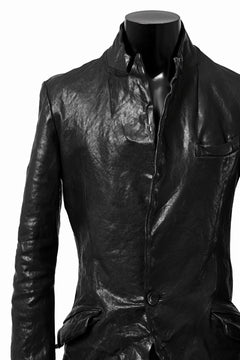 画像をギャラリービューアに読み込む, ISAMU KATAYAMA BACKLASH TAILORED JACKET / DOUBLE-SHOULDER OBJECT DYED (BLACK)
