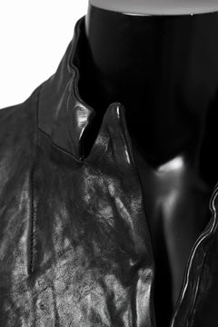 画像をギャラリービューアに読み込む, ISAMU KATAYAMA BACKLASH TAILORED JACKET / DOUBLE-SHOULDER OBJECT DYED (BLACK)