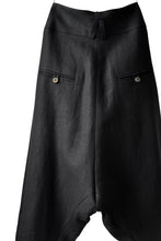 画像をギャラリービューアに読み込む, SOSNOVSKA exclusive CLOWN STYLE LINEN PANTS (BLACK)