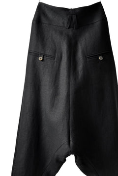 画像をギャラリービューアに読み込む, SOSNOVSKA exclusive CLOWN STYLE LINEN PANTS (BLACK)