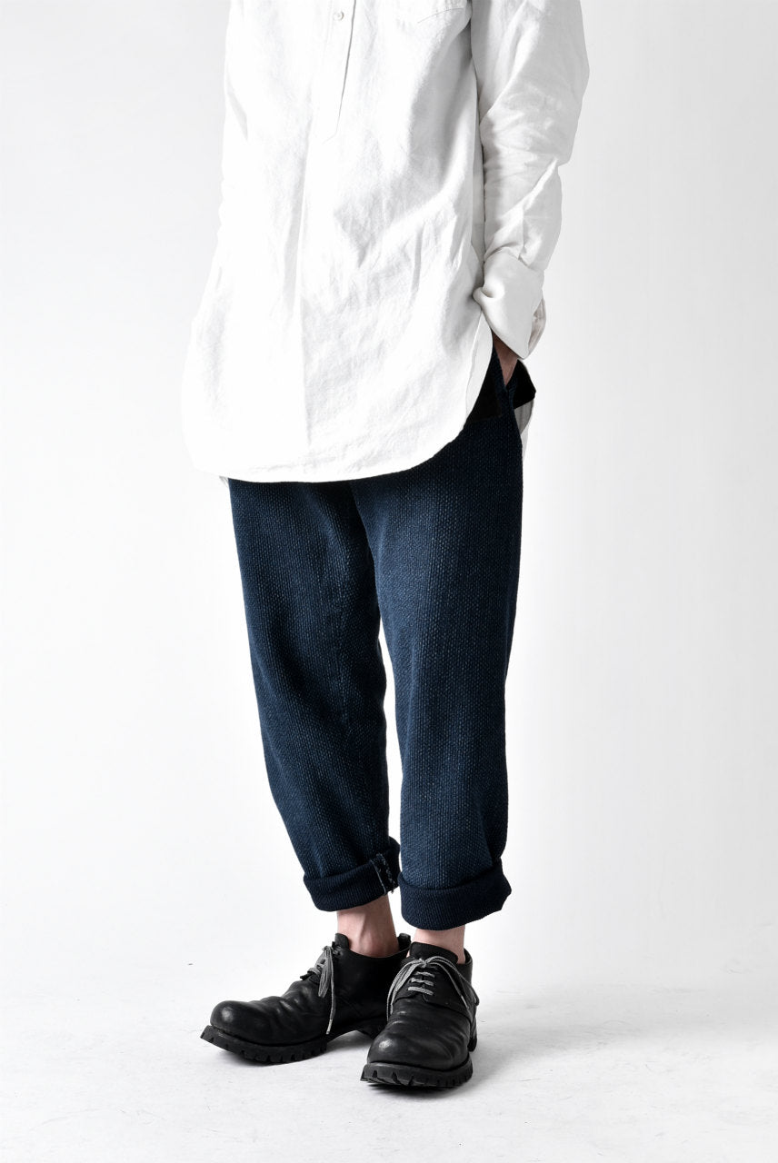 画像をギャラリービューアに読み込む, COLINA SASHIKO CURVED TROUSERS (INDIGO)