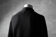 Load image into Gallery viewer, blackcrow raglan zip blouson / cotton&hemp double faces (charcoal)