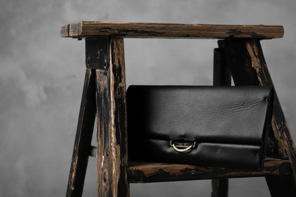 Load image into Gallery viewer, KLASICA LONG WALLET / TEMPESTI OILED COW BENDS LEATHER (BLACK)