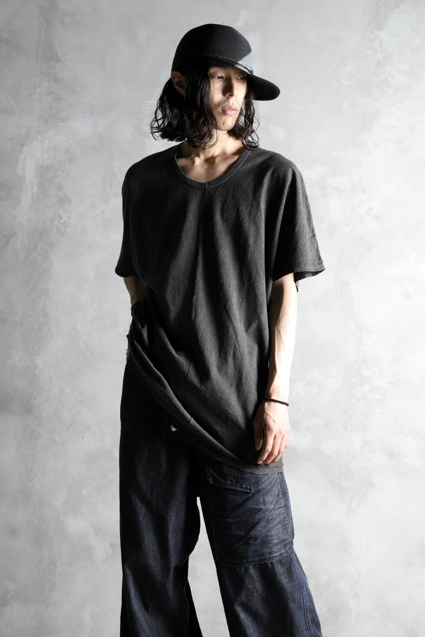 Load image into Gallery viewer, KLASICA DOLMAN SLEEVE TEE / GARMENT CARBON DYED (CARBON)