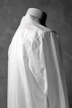 画像をギャラリービューアに読み込む, KLASICA SABRON BUTTON FRY SHIRT / TYPE-WRITER CLOTH (WHITE)