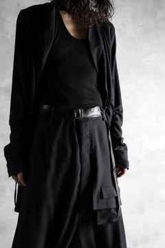 Load image into Gallery viewer, PAL OFFNER EASY LONG BELT / CALF LEATHER (BLACK)
